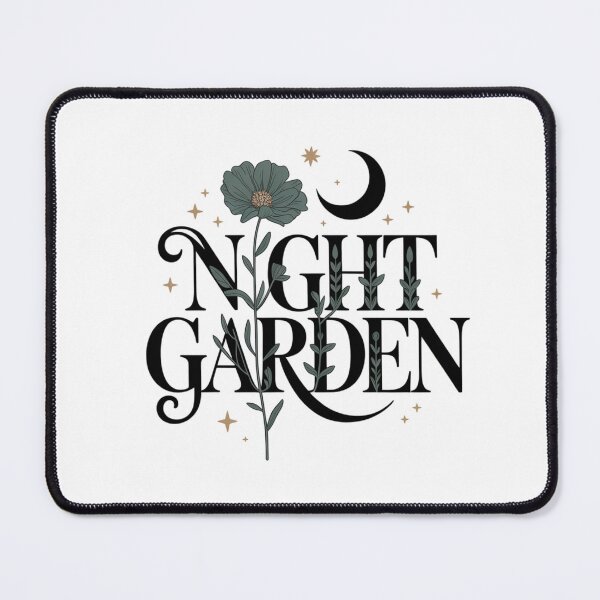 Item preview, Night Garden Celestial Botanical Typography Design designed and sold by FusiTink.