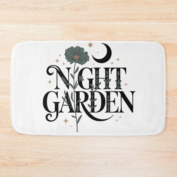 Item preview, Night Garden Celestial Botanical Typography Design designed and sold by FusiTink.