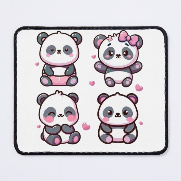 Item preview, Cute Panda Sticker Pack | Kawaii Panda Bears | Pastel Cute Animal Stickers designed and sold by ZYNORAworld.