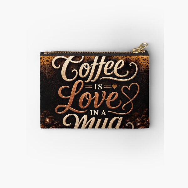 Item preview, Coffee is Love in a Mug Typography Art designed and sold by Sybille-Yates.