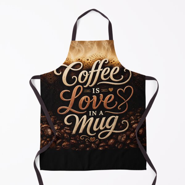 Item preview, Coffee is Love in a Mug Typography Art designed and sold by Sybille-Yates.