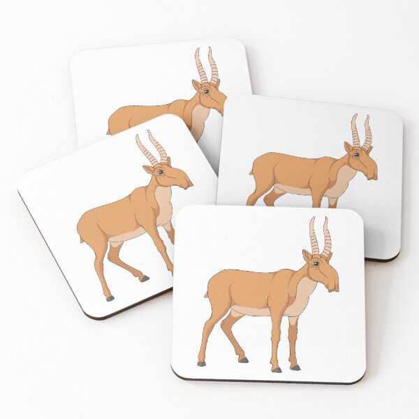 Item preview, Illustration with saiga antelope designed and sold by RizikCat.