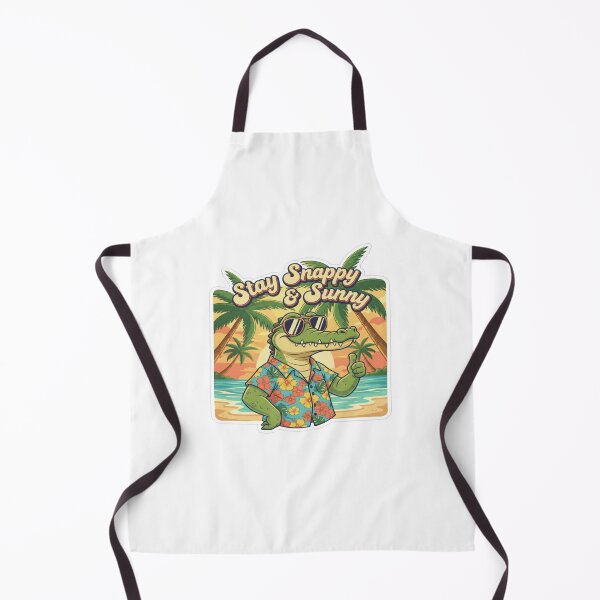 Item preview, Stay Snappy Tropical Crocodile Vibes designed and sold by PrintBreeze.