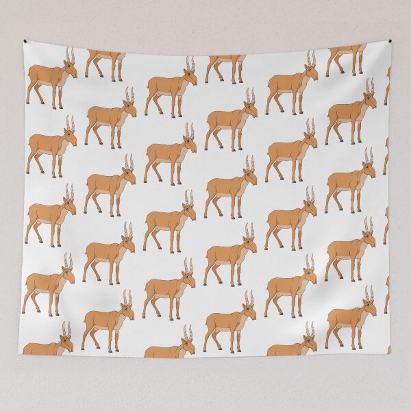 Item preview, Illustration with saiga antelope designed and sold by RizikCat.