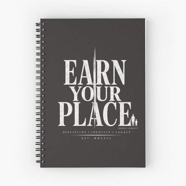 Item preview, Earn Your Place Shirt | Discipline Streetwear Tee | Masculine Legacy Apparel | Boogy Legacy designed and sold by BOOGY LEGACY™.