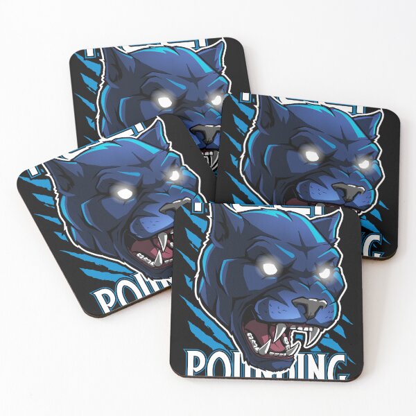 Item preview, Keep Pounding - Fierce Blue Panther Spirit Illustration designed and sold by Canache.