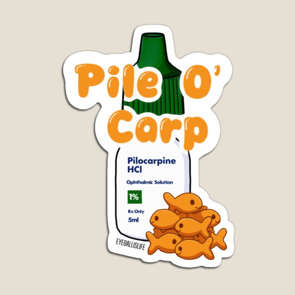 Item preview, Pile O Carp Pilocarpine Goldfish Bottle designed and sold by eyeballislife.