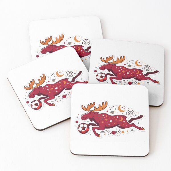 Item preview, ​Cosmic Moose Soccer Player Sticker designed and sold by NadinGerasi.
