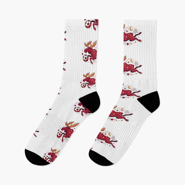 Item preview, ​Cosmic Moose Soccer Player Sticker designed and sold by NadinGerasi.