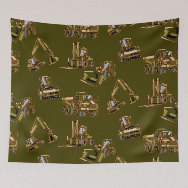 Item preview, Construction Vehicle Pattern for Builders and Kids designed and sold by TheTradesStore.