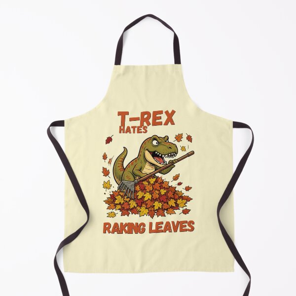 Item preview, **T-Rex Hates Raking Leaves – Funny Fall Dinosaur Design** designed and sold by CallisC-Arts.