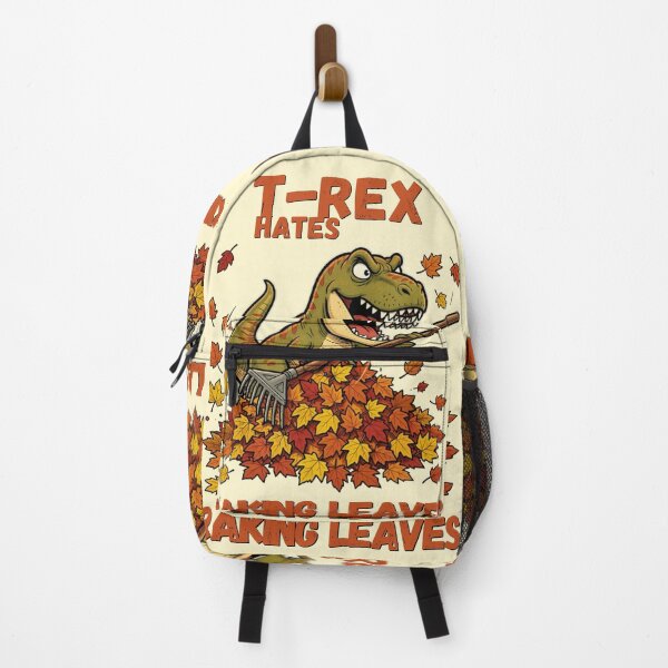 Item preview, **T-Rex Hates Raking Leaves – Funny Fall Dinosaur Design** designed and sold by CallisC-Arts.