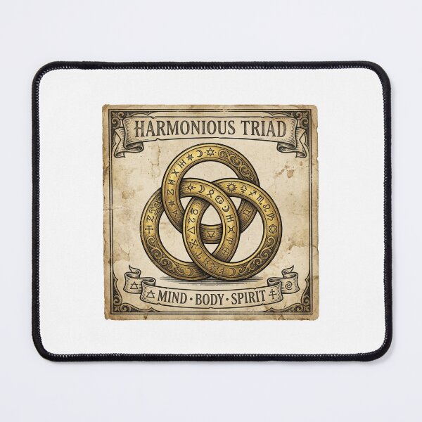 Item preview, Harmonious Triad Vintage Alchemy Balance Art designed and sold by DuckOddity.
