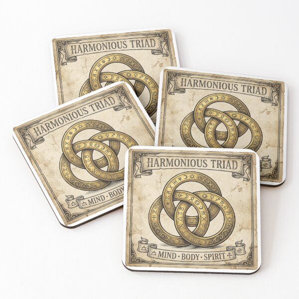 Item preview, Harmonious Triad Vintage Alchemy Balance Art designed and sold by DuckOddity.