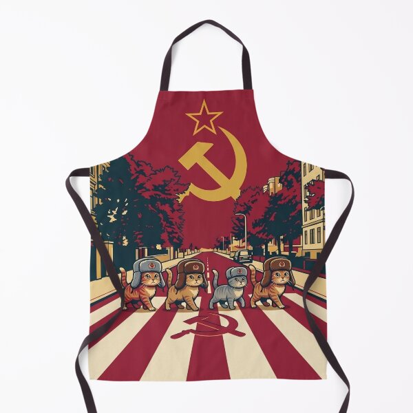 Item preview, Cats Abbey Road Parody - Funny Communist Meme designed and sold by DanniJordan.