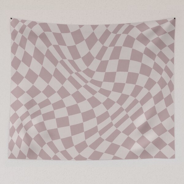 Item preview, Wavy Checks - Blush pink  designed and sold by Studio Vickn.