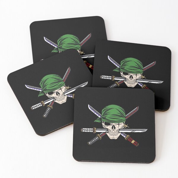 Item preview, Skull Samurai Pirate Anime Style Sword Warrior T-Shirt Design designed and sold by LegendsOfLife37.