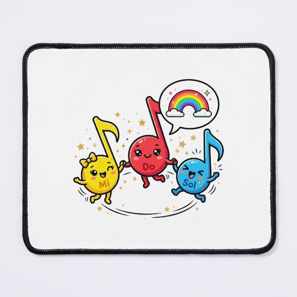 Item preview, Harmonious Triad Cute Dancing Notes Art designed and sold by DuckOddity.