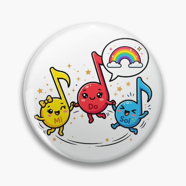 Item preview, Harmonious Triad Cute Dancing Notes Art designed and sold by DuckOddity.