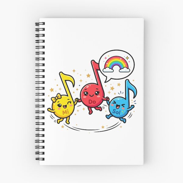 Item preview, Harmonious Triad Cute Dancing Notes Art designed and sold by DuckOddity.