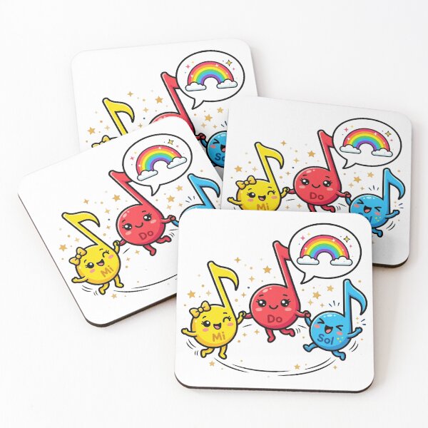 Item preview, Harmonious Triad Cute Dancing Notes Art designed and sold by DuckOddity.
