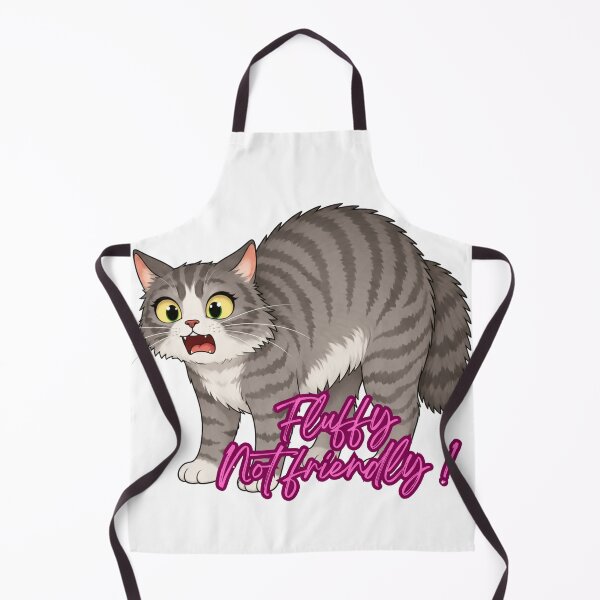 Item preview, "Fluffy not friendly" design designed and sold by petsfamilyart.