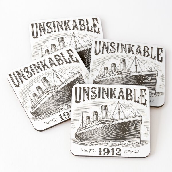 Item preview, Unsinkable Titanic – Retro Style designed and sold by PosiPrints.