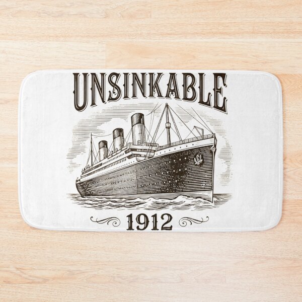 Item preview, Unsinkable Titanic – Retro Style designed and sold by PosiPrints.