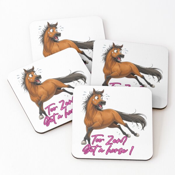 Item preview, Design "Too zen? Get a horse" designed and sold by petsfamilyart.