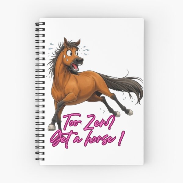 Aperçu de l'œuvre Design "Too zen? Get a horse" créée et vendue par petsfamilyart.