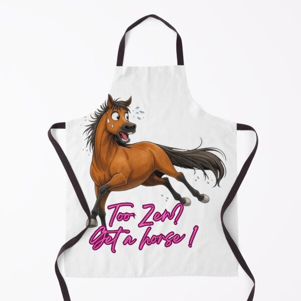 Item preview, Design "Too zen? Get a horse" designed and sold by petsfamilyart.