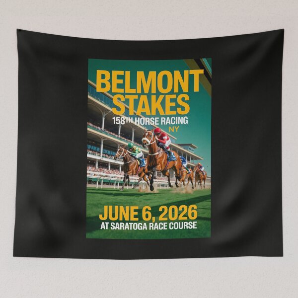 Item preview, BELMONT STAKES 158th HORSE RACING  - Triple Crown designed and sold by DBM Photo Art 1.