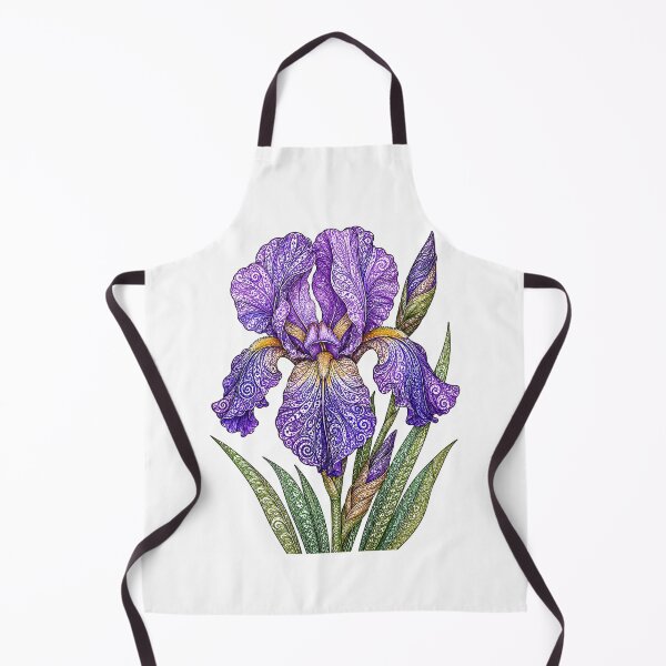 Item preview, Intricate Purple Bearded Iris designed and sold by PaintedbyCarol.