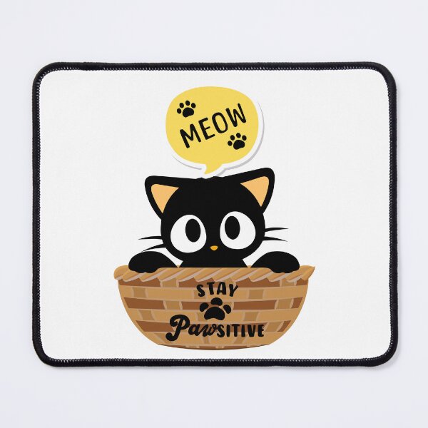 Item preview, Stay Pawsitive! Meow designed and sold by RinaGArt.