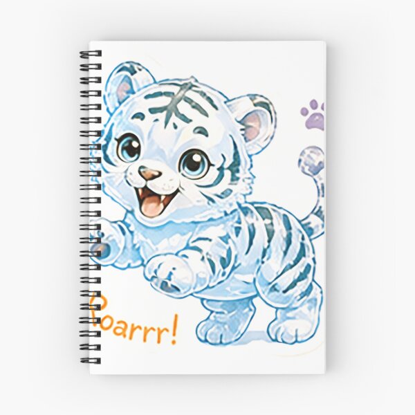 Item preview, White Tiger Roarrr! l: Cute Animal Collection designed and sold by SharpnShine by Mellow.