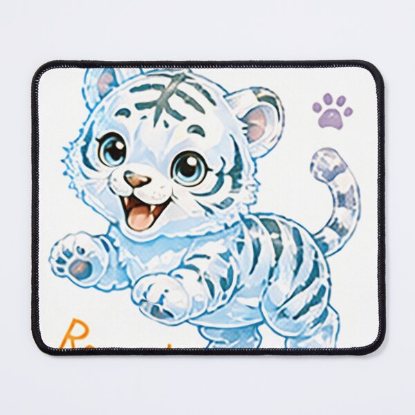 Item preview, White Tiger Roarrr! l: Cute Animal Collection designed and sold by SharpnShine by Mellow.