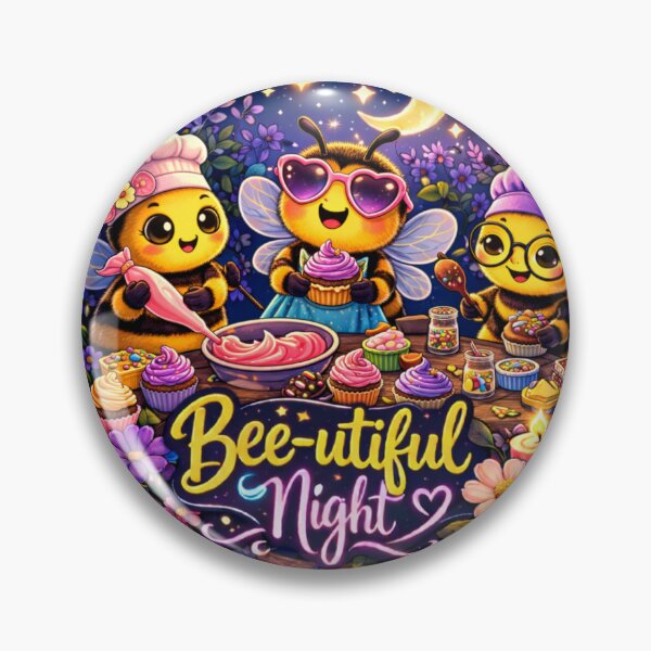Item preview, Bee-utilful Night - Cupcake night  designed and sold by Beetobuzz.