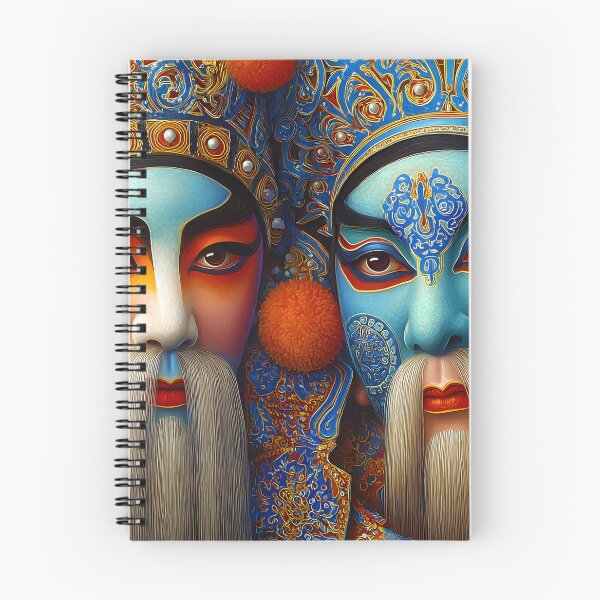 Item preview, Colorful Traditional Chinese Opera Masks Close-up designed and sold by Artessie.