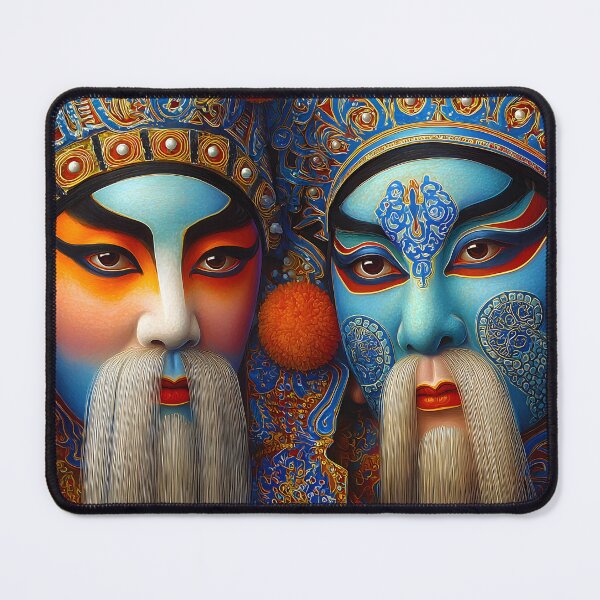 Item preview, Colorful Traditional Chinese Opera Masks Close-up designed and sold by Artessie.