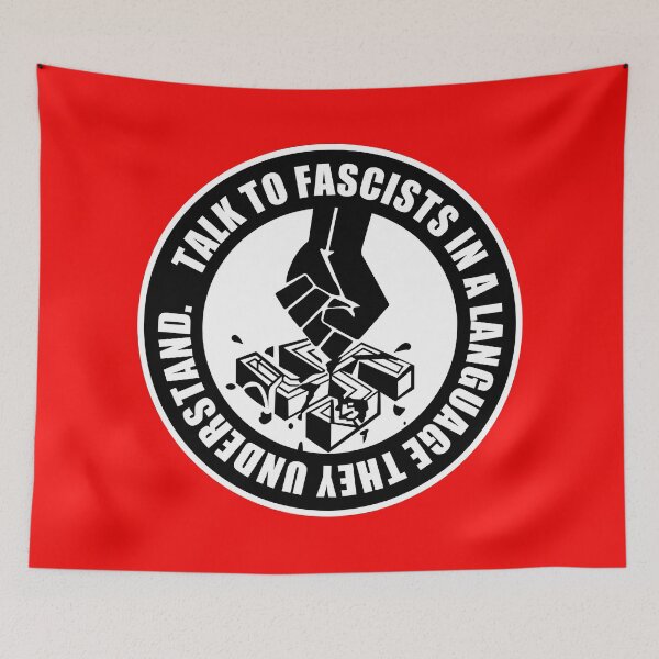 Item preview, talk to fascists in a language they understand(ANTIFA) designed and sold by remerasnerdas.