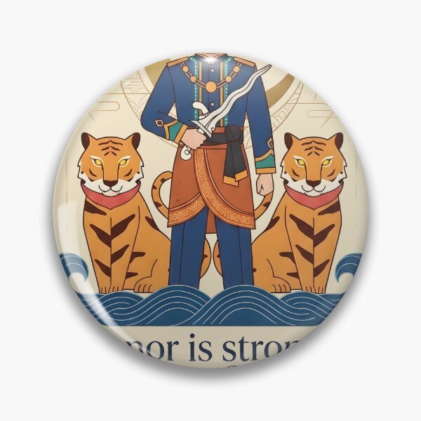 Item preview, Legendary Hang Tuah Warrior with Malaysian Tiger designed and sold by VoidAnimeStudio.