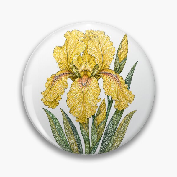 Item preview, Yellow Bearded Iris designed and sold by PaintedbyCarol.