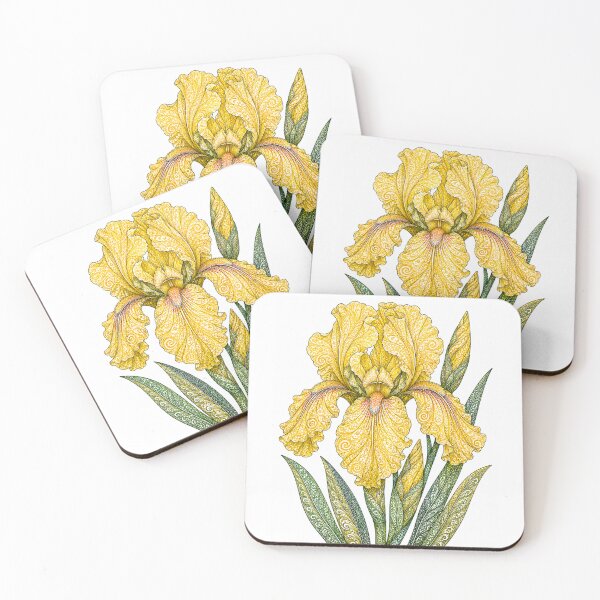 Item preview, Yellow Bearded Iris designed and sold by PaintedbyCarol.