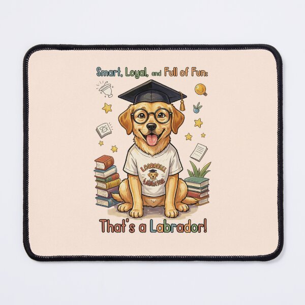 Item preview, Smart, Loyal, and Full of Fun: That’s a Labrador! – Cute Academic Dog Design designed and sold by CallisC-Arts.