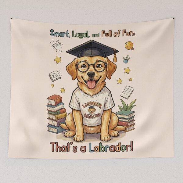 Item preview, Smart, Loyal, and Full of Fun: That’s a Labrador! – Cute Academic Dog Design designed and sold by CallisC-Arts.