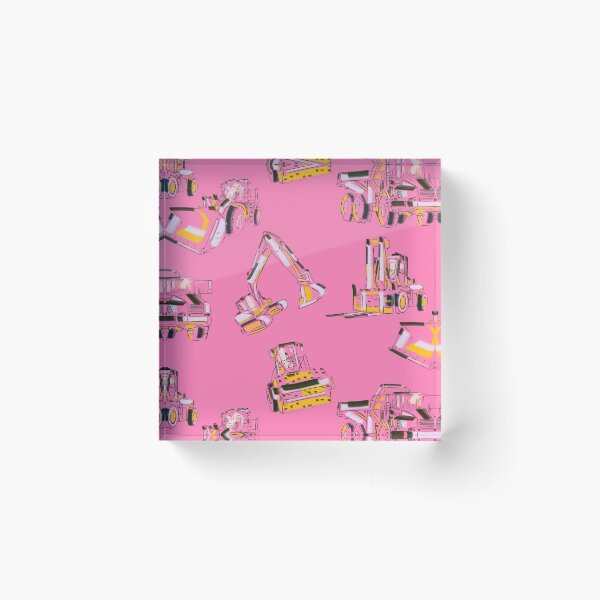 Item preview, Pink Construction Vehicle Pattern for Women Operators designed and sold by TheTradesStore.