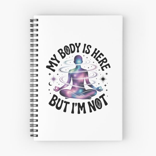 Item preview, My Body Is Here, But I'm Not! Black Letters On White Design designed and sold by Peter Stawicki.