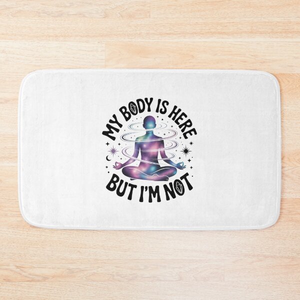 Item preview, My Body Is Here, But I'm Not! Black Letters On White Design designed and sold by Peter Stawicki.