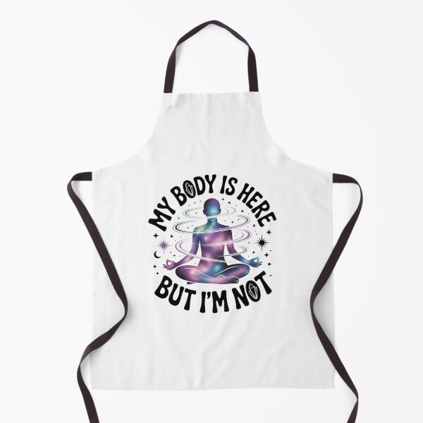 Item preview, My Body Is Here, But I'm Not! Black Letters On White Design designed and sold by Peter Stawicki.