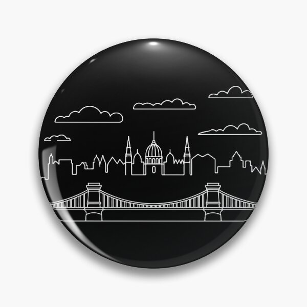 Item preview, Budapest LineArt in white designed and sold by EmeraldeaDesign.